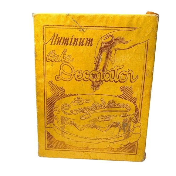 Vintage Collectible Aluminum Cake Decorator 5 Piece Set In Original Box 2804 - Picture 5 of 7